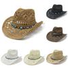 Traditional Style Straw Hat With Wide Brim Sun Protection For Beach And Outdoor Activities