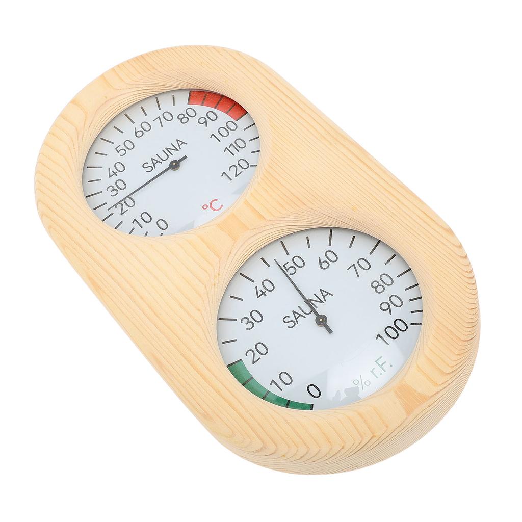 Sauna Hygrometer Thermometer Gauge, Sauna Room Thermometer Hygrometer, Practical, Accurate for Steam Bath