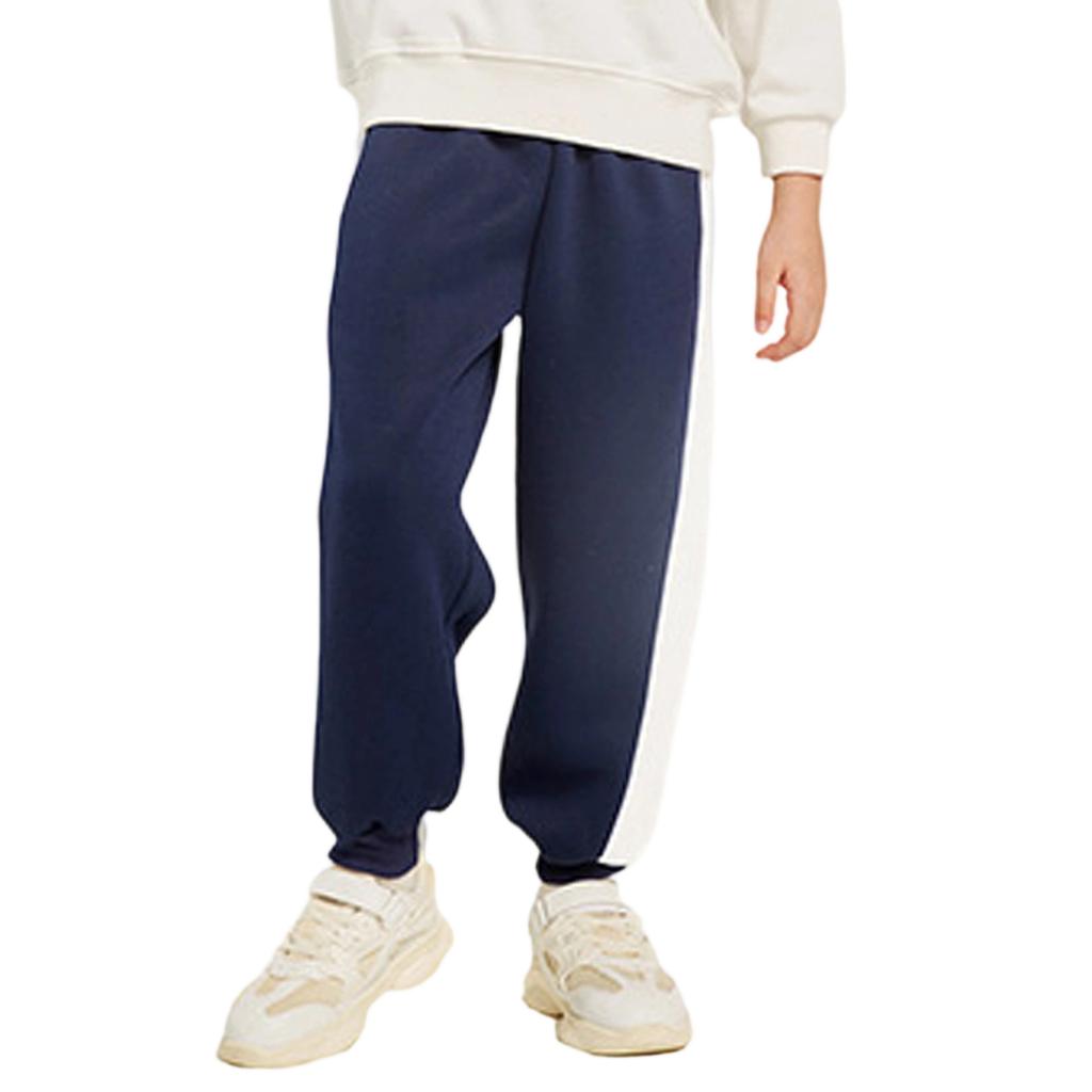 Pantalon de survêtement de sport pour enfants, Pantalon décontracté épais à cheville élastique