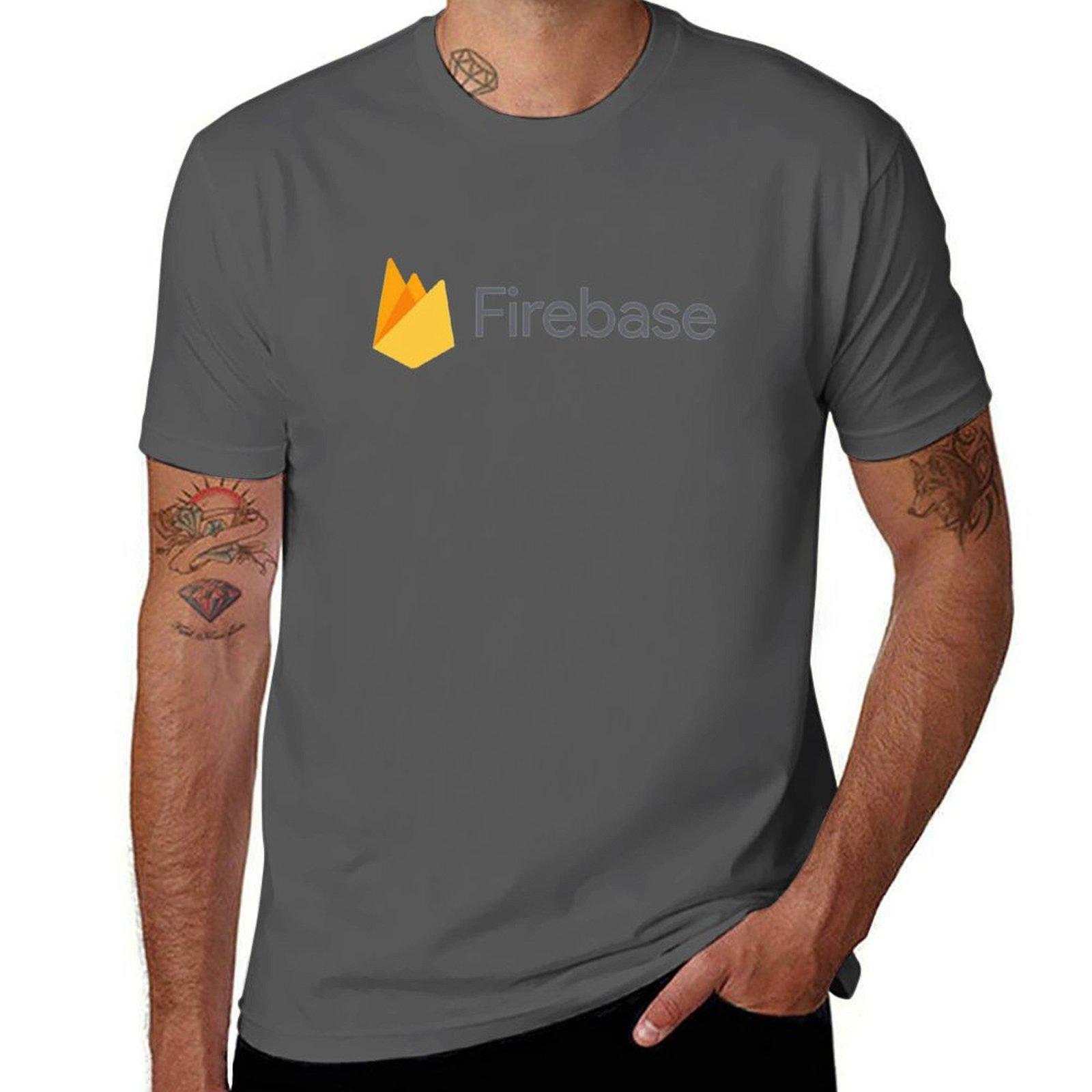 

Firebase Logo Classic T-Shirt cotton t shirt man t shirts for man graphic funny funny t shirts cotton T-Shirt 4XL