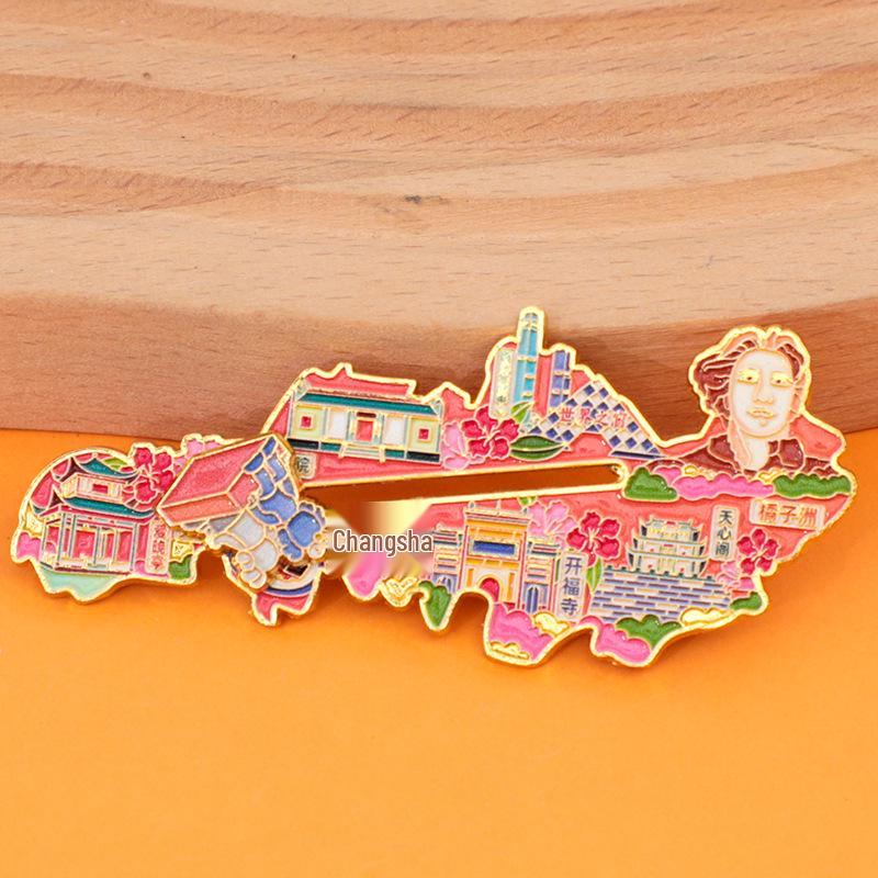 Changsha City Metal Magnet: Creative 2025 Tourism Souvenir