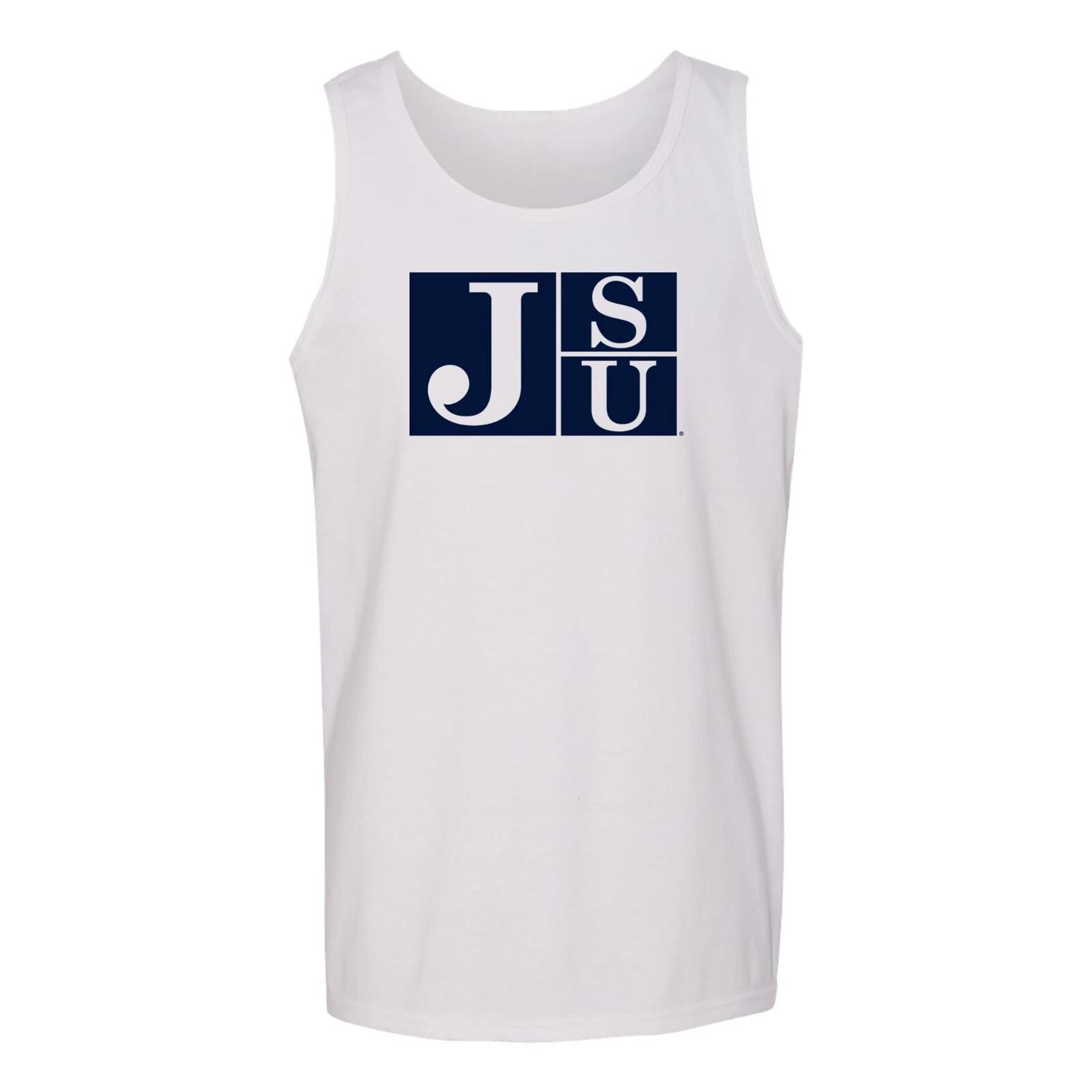 Jackson State Tigers Primary Logo - NCAA University Tank Top - White 2XL