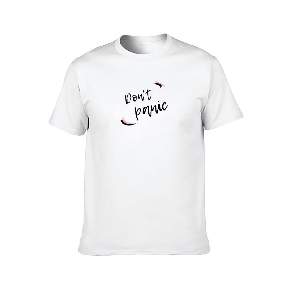 Dont Panic line TShirt printed t shirts for man cotton t shirt man TShirt