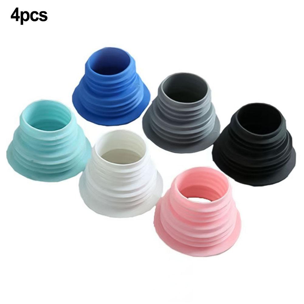 4pcs Drain Pipe Hose Silicone Plug Wash Machine Pipe Connector Tools Bathroom Drain Pipe Sealing Plug Sewer Pipe Accessories