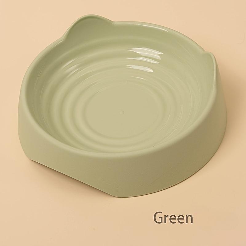 

Cat Bowl, Plastic Cat Food Bowl Water Bowls Snack Basin, Pet Feeding Supplies зелёный