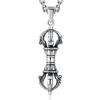Collier pendentif rétro en forme de tige de diamant pour homme, pendentif talisman personnalisé pour tueur de démons