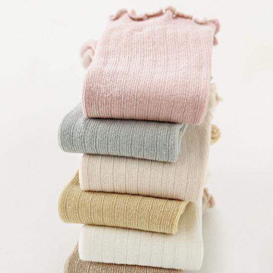 1 Pair Baby Long Knee-High Socks for Spring & Fall Soft Skin-Friendly Cotton Socks Breathable Anti-Slip Fungus Resistant Kids Socks
