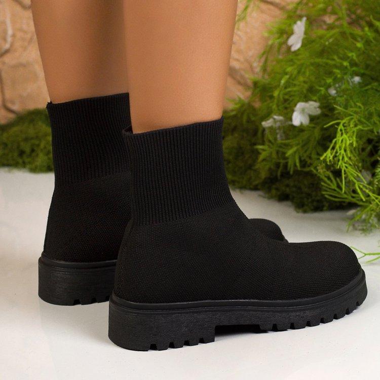 Elastic Socks Shoes Women's High-top Summer Breathable Knitted Board Shoes Casual Shoes Breathable Spring and Autumn Flying Socks Shoes