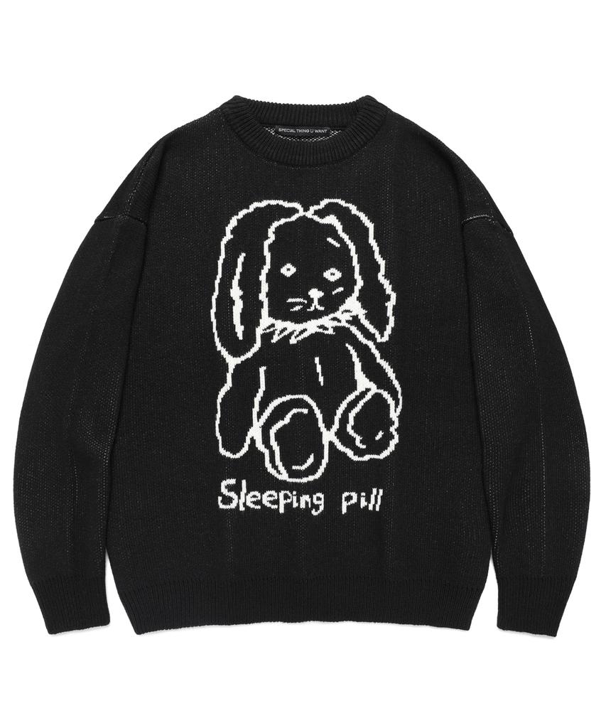 ANDTHEOTHER Black Sleeping Sweater
