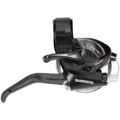 SHIMANO Kol Sağ Kol Sadece 6S 2 Parmak ESTEF41R6AL TOURNEY Siyah Vites/Fren (MTB) ST-EF41-R