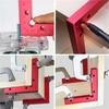 3pcs 90 Degrees L-Shaped Auxiliary Fixture Splicing Board Positioning Panel Fixed Clip Carpenter's Square Ruler Woodworking Tool 5