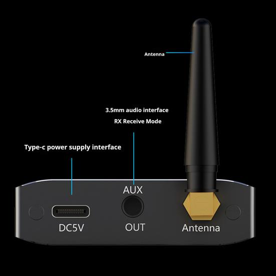 Bluetooth-kompatibler Drahtloser Audio-Adapter Plug-Play Universal Stereo Musik Drahtloser Adapter Sender Musikempfänger