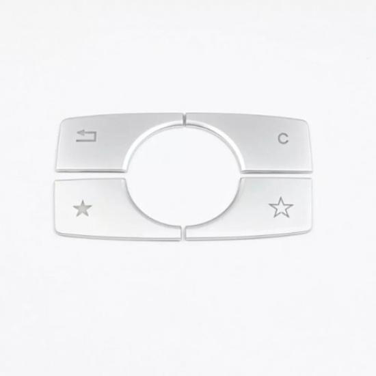 4x Car Center Console Multimedia Buttons Cover For Mercedes Benz ML GL W166 X164