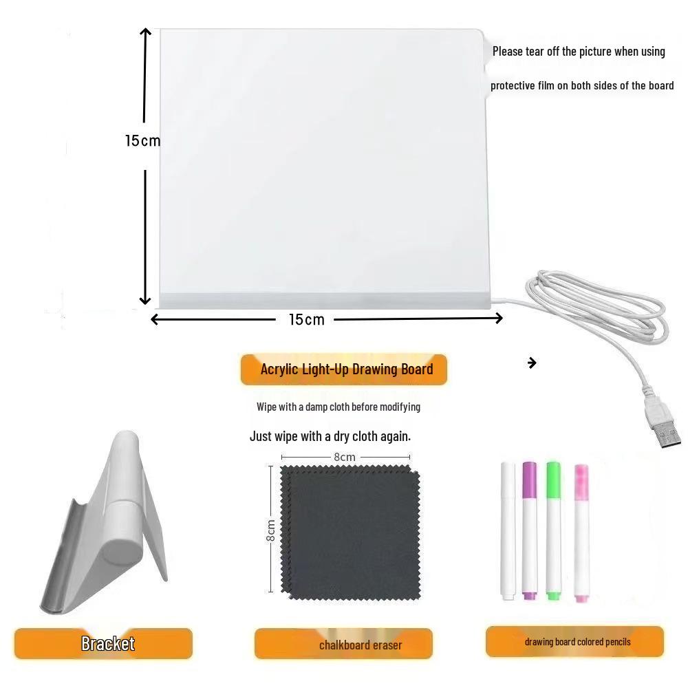 

Детская светящаяся акриловая доска для рисования и письма своими руками