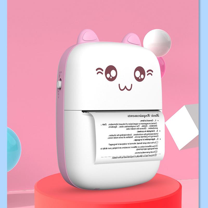 Portable Pocket Instant Photo Printer Bluetooth Thermal Printers Office Electronics Photos And Bills Printer