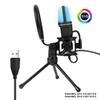 SF-666R RGB USB Condenser Microphone with Shock Mount for Gaming