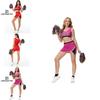 Sexy Cheerleader Uniforms With Nylon Blend Fabric For Dance And Costume Enthusiasts