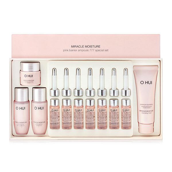 [Ohui] Ohui Miracle Moisture Pink Barrier Ampoule 777 Special Set (P003073488)