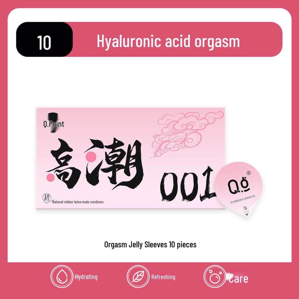 Q Point Ultra-Thin Stimulating Condoms with Clitoral Wolf Tooth Texture - Long-Lasting Safety for Couples.