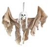 Halloween Hanging Ghost Decoration with Mesh Fabric and Skull Head for Indoor Outdoor Party Haunted House Props