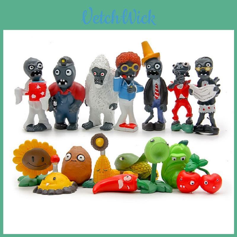 Premium Quality 16pcs Set Of New Plants Vs. Zombies Pvc Anime Action Figures For Kids