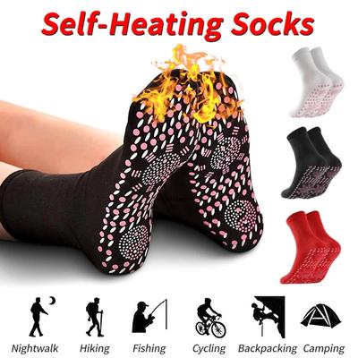 3 Pairs Winter Self-heating Health Care Socks Women Ski Sports Self Heated Massage Man Short Sock Magnetic Therapy Foot Warmer