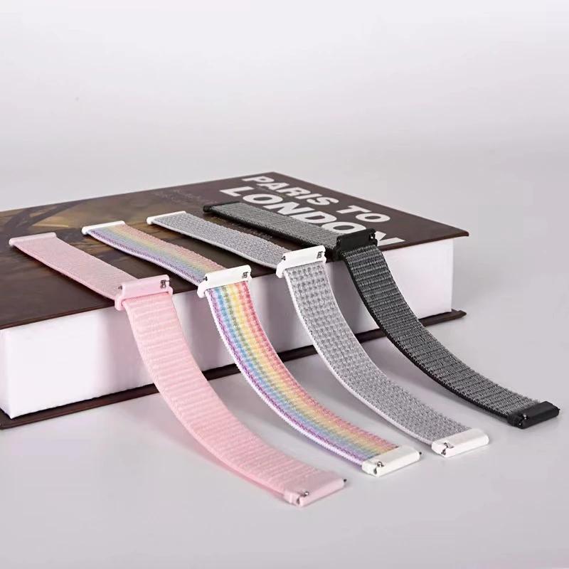 Nylon solo loop strap for Huawei Band 10 9 8 7 bracelet wristband replacement belt accessories Huawei band 10 breathable Correa