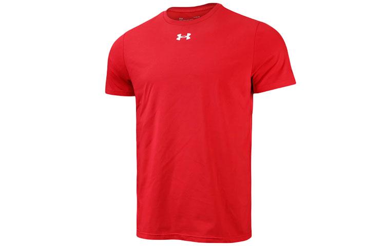 Under Armour T Shirts Men s Red Crew Neck Moderate 22500517-600 2XL