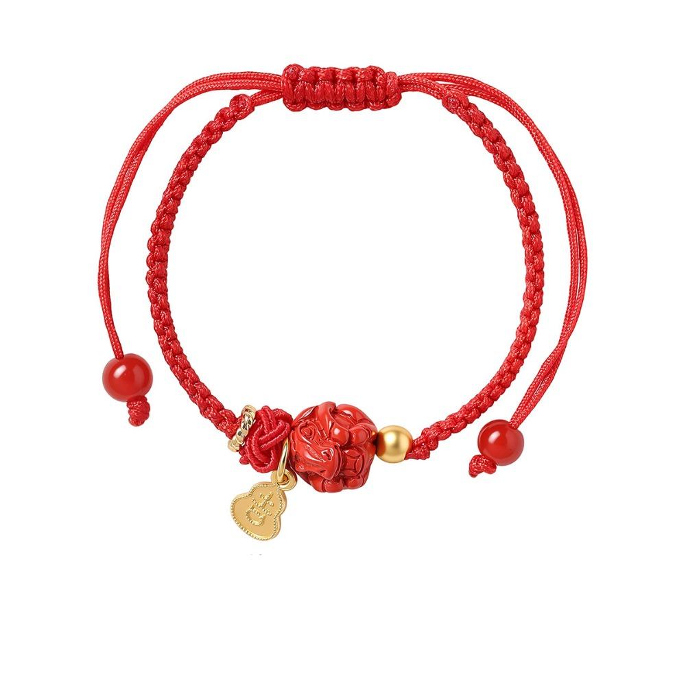 Calabash Zodiac Horse Bracelet Year of The Horse Chinese Red Handrope Decoration