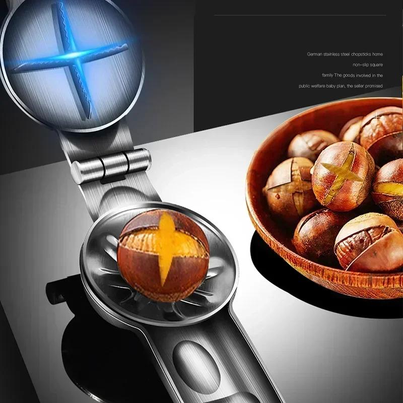 Mașină multifuncțională pentru castane, înveliș pentru castane, tăietor portabil de castane, deschizător de cleme pentru castane, accesorii de bucătărie, unelte