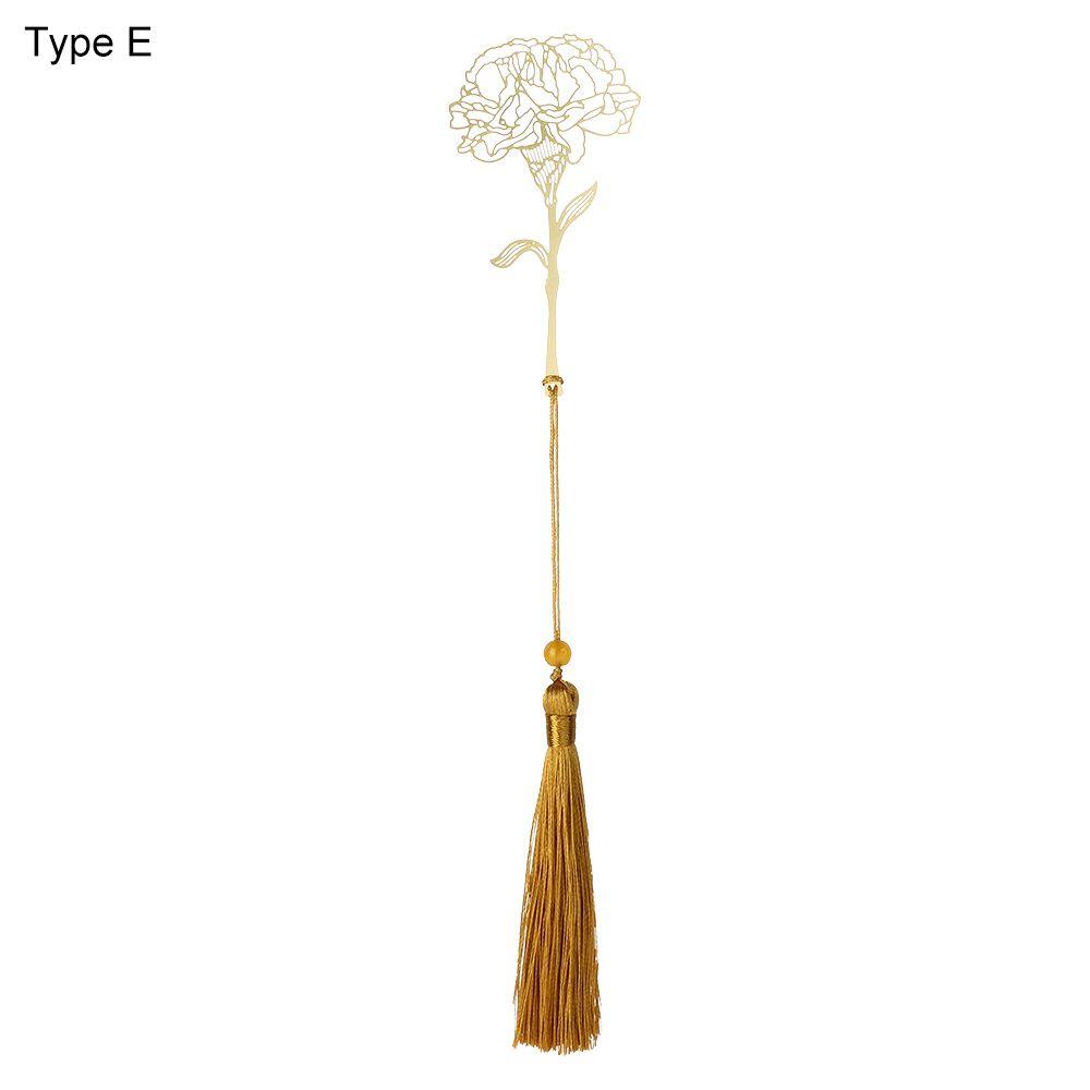 Student Gifts School Stationery Books Accessories Leaf Metal Bookmark Reading Mark Brass Book Clip