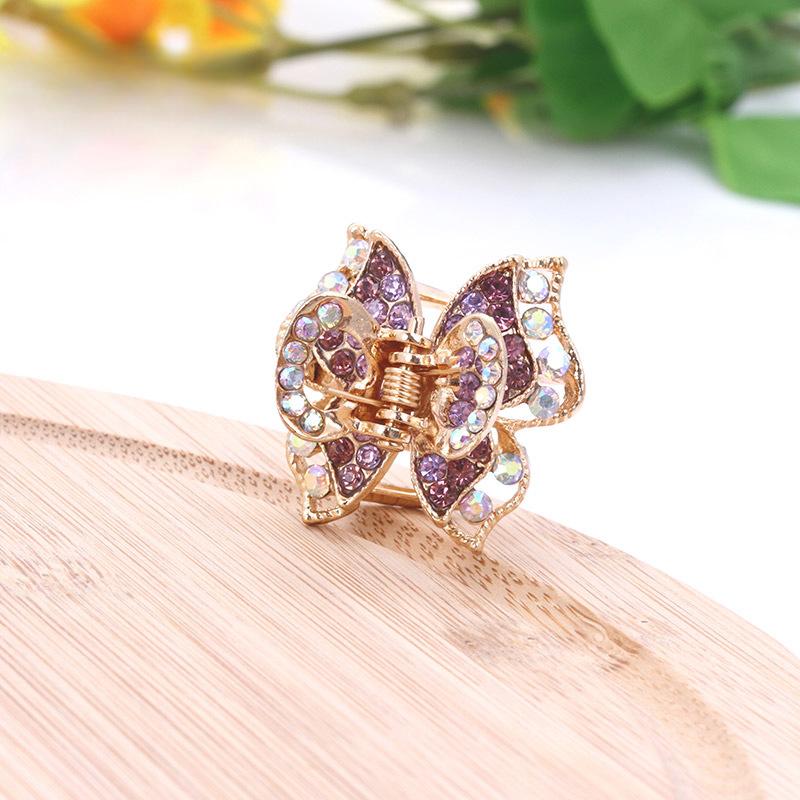 Pinces à Cheveux Petites Exquises Diamant d'Eau Pinces Hautes Pinces à Frange Pinces à Cheveux Arrière de la Tête Coiffure pour Enfants Petites Pinces Hautes