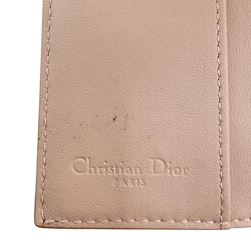 Dior leather Lady Key holder  pink leather Women Used