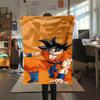 1PC Son Goku  Print Flannel Blanket, High Quality All Seasons, Home Decor, Warmth and Comfort, Perfect for Christmas Gifts