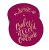 Inkdotpot Real Gold Foil Baby It's Cold Outside Baby Shower Tags Favor Hang Paper Tags 100