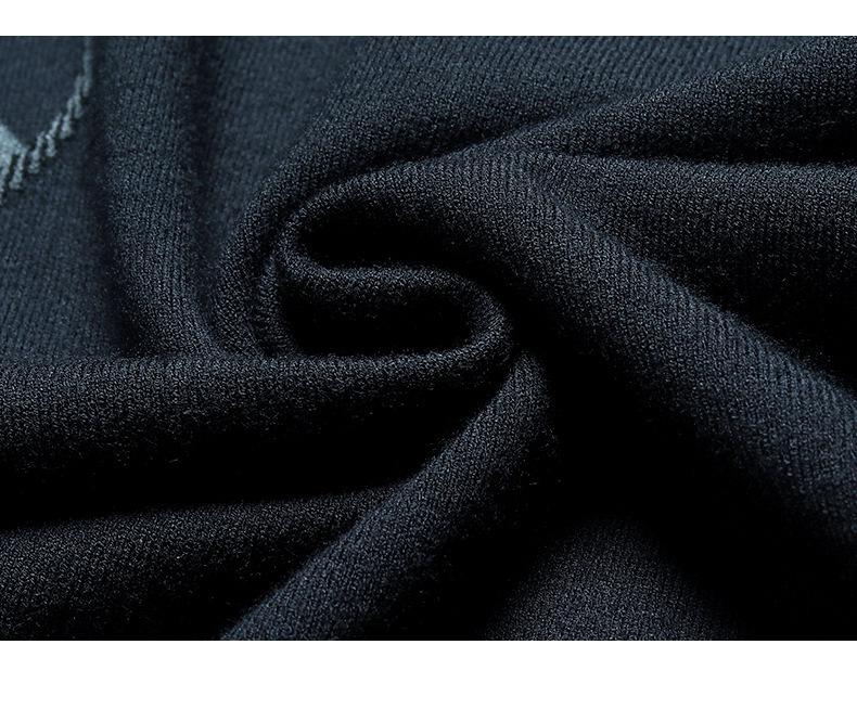 Men's Round Neck Knitwear Long Sleeve Casual T-shirt - High Quality Spring & Autumn Base Layer