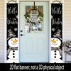 2pcs Christmas & Chinese New Year Snowman Candy Cane Elegant Door Couplet
