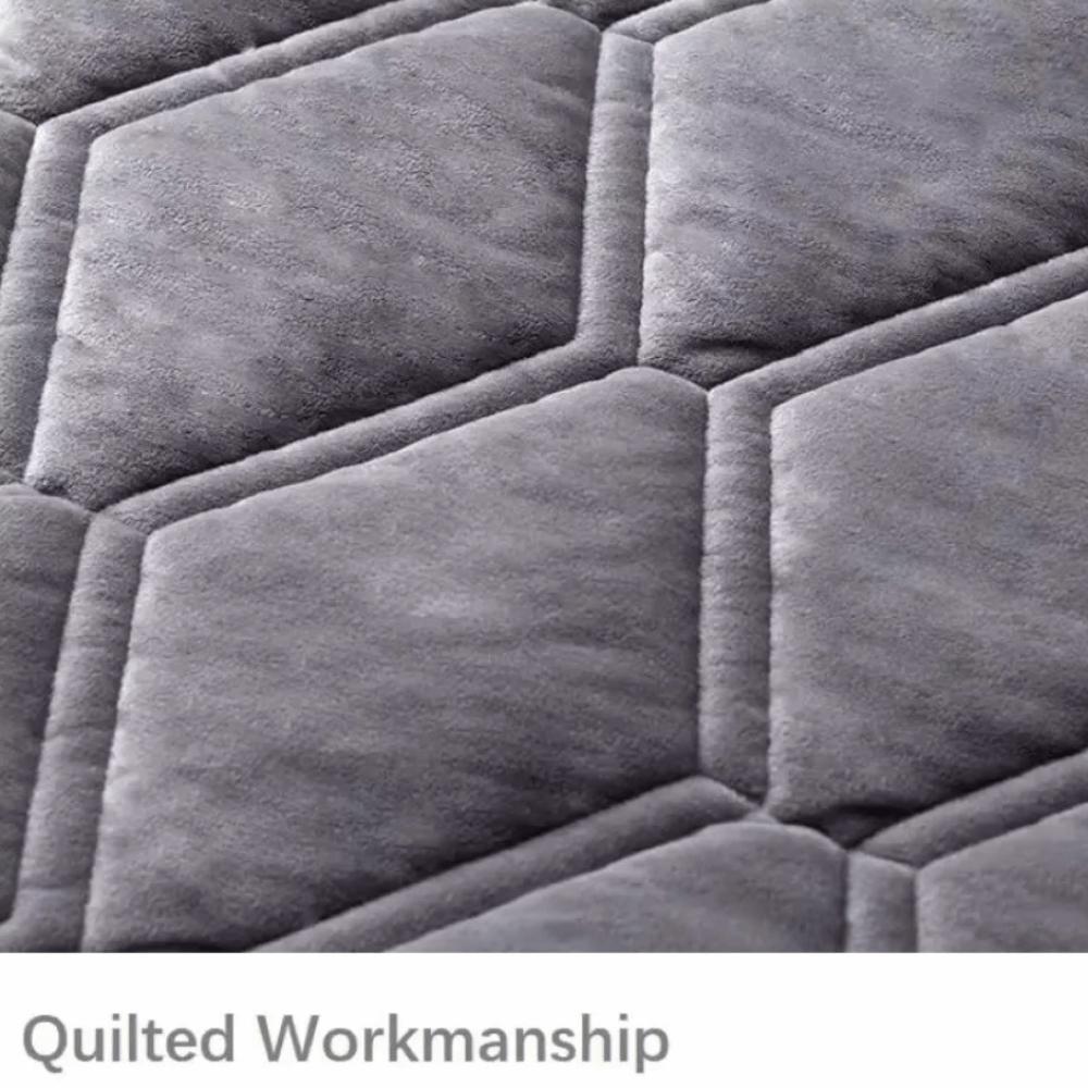 Solid Color Bed Head Cover All-inclusive Bed Head Dust Protector Velvet Headboard Cover  Hotel