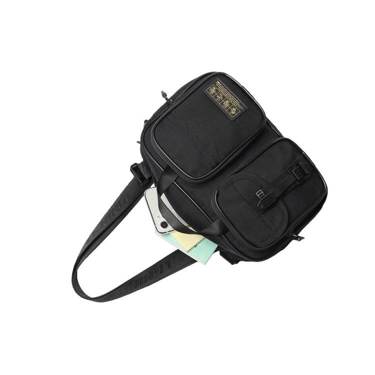New LiNing Sports Fashion Collection Polyester Crossbody Bags Handbags Regular Unisex Black ABDQ382-2