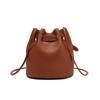 2026 Versatile Lychee Leather Crossbody & Shoulder Bucket Bag