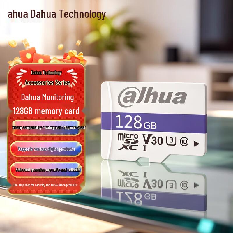 Dahua C100 Series 128GB MicroSD Memory Card CN plug (adapter included)