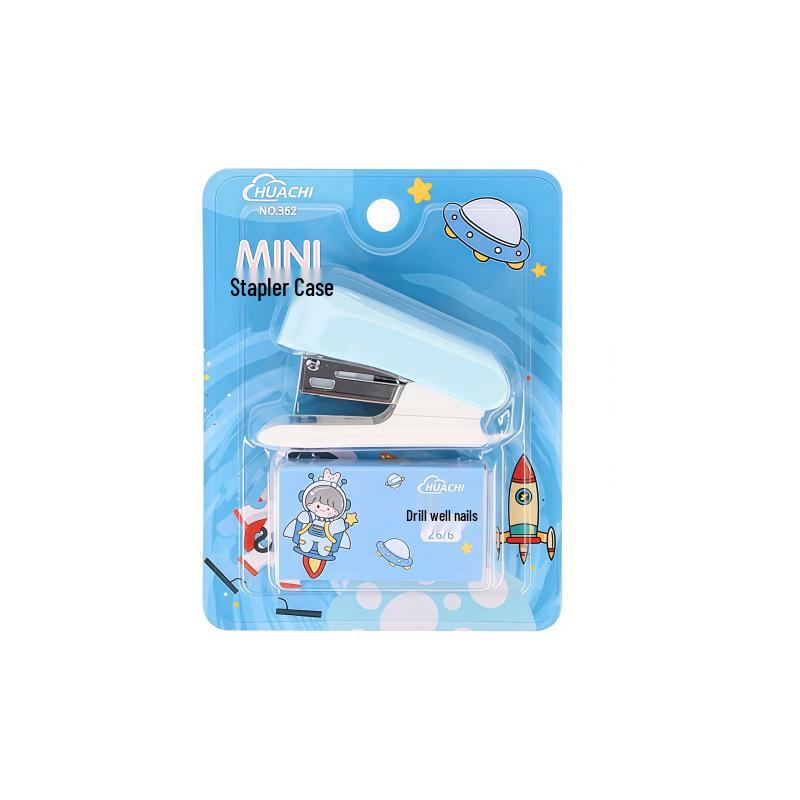 Mini Cartoon Stapler Set: Cute Multifunctional Stationery for Students and Office Use