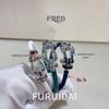 Fei Family Year of the Horse Diamond Horseshoe Buckle 8-Shaped Bracelet - Unisex, Versatile DIY Hand Rope for Couples
