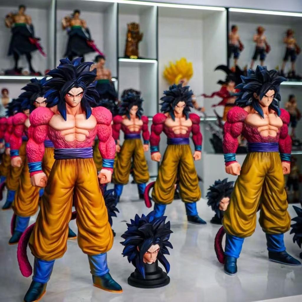 Dragon Ball Z Ssj4 Goku Figure Replace Head Super Saiyan 4 Goku Action Figures Collection Mode Toys Gifts