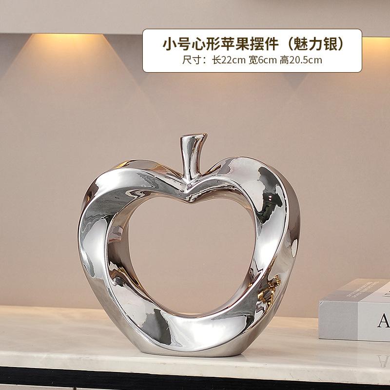 

2 шт./Украшения для современной гостиной в виде яблок, легкая роскошь, элитный, фойе начального уровня, винный шкаф, украшения для тумбы под телевизор, высокий