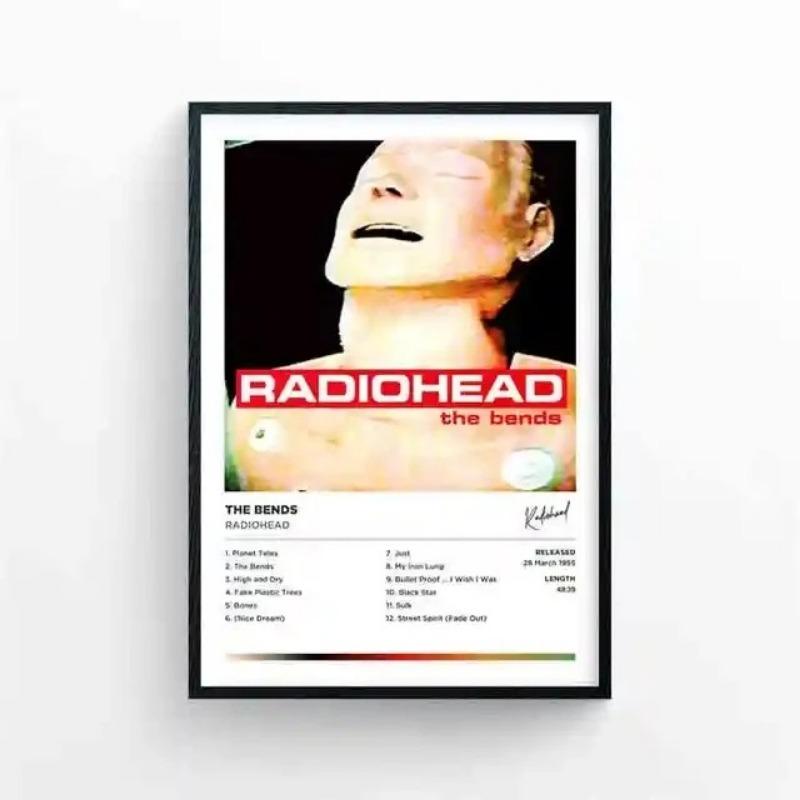 The Bends Coperta Album Muzică Rock Fierbinte Cântăreț Trupa Radiohead Postere Pentru Cameră Bar Pictură pe Pânză Artă Decor de Perete Acasă Cadou
