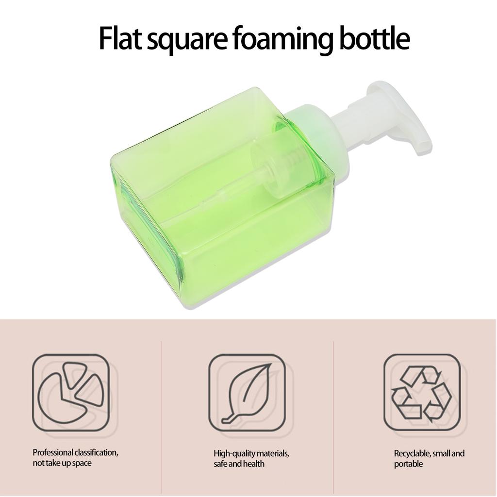 Plastikowa butelka do spieniania mydła Pusta butelka do ponownego napełniania dozownik do spieniania 250 ml