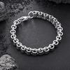 1Pcs Men's Stainless Steel Twisted Bracelet, Hip-hop Punk Stainless Steel  Accessory