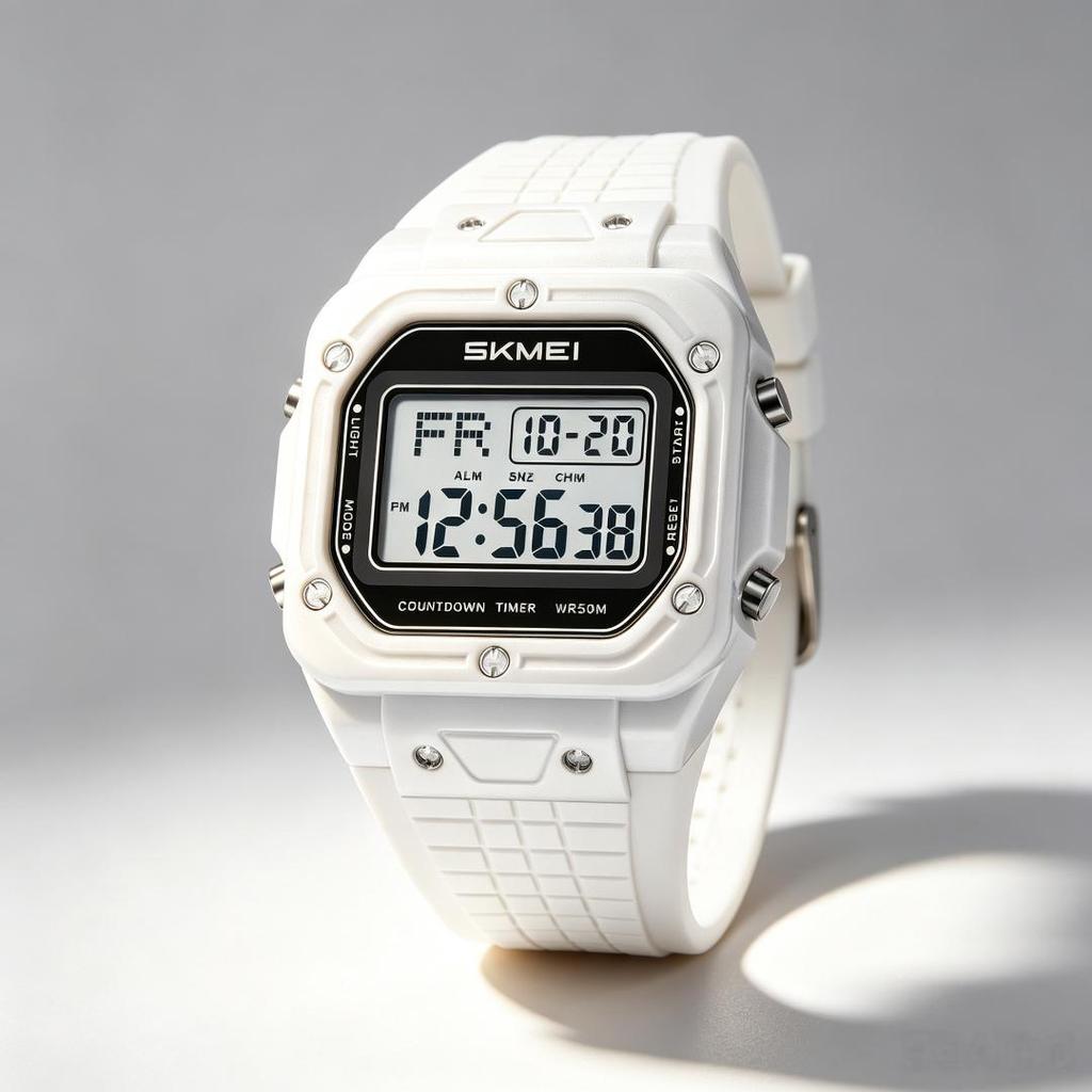Unisex Digital Watch SKMEI Transparent Square School 2683