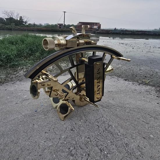 Handcrafted Brass Nautical Sextant Maritime Instrument 22.86 Cm Fathers Day Christmas Birthday Wedding Anniversary Gift Home Office Decor